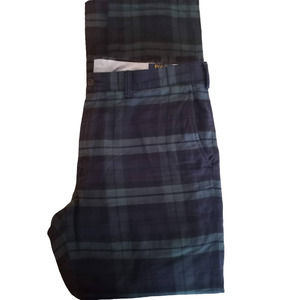 Men's Polo Ralph Lauren Straight Fit Tartan Plaid Pants- 36X34